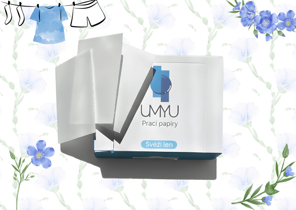 Prací papírky Svěží len - Umyu - 60 praní - Umyu