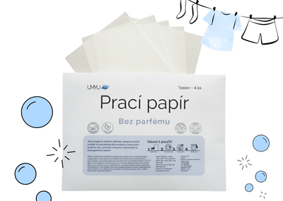 Testovací balení Bez parfému - Prací papírky Umyu - Umyu