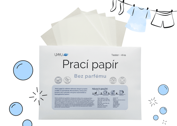 Testovací balení Bez parfému - Prací papírky Umyu - Umyu