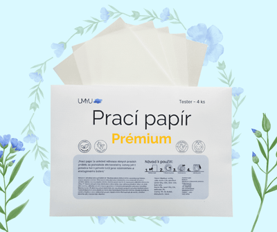 Testovací balení Prémium - Svěží len - Prací papíry Umyu - Umyu